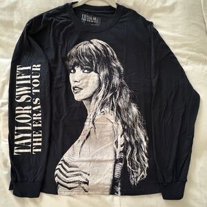Taylor Swift Navy Blue Long Sleeve Women's Top